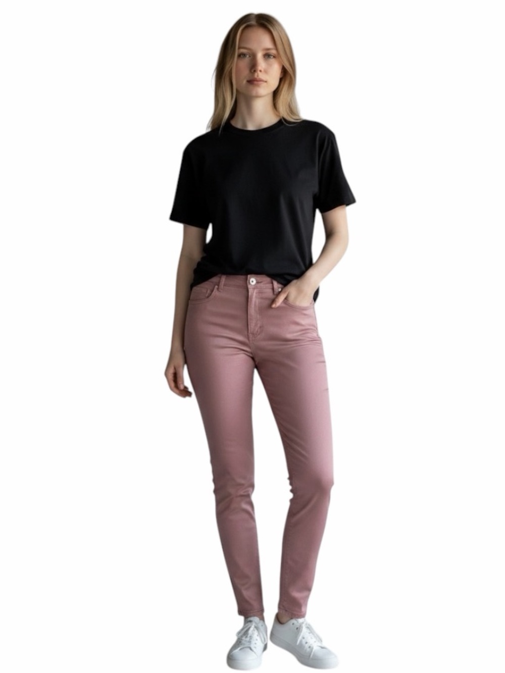 New Next Dust pink Jeans Skinny Mid Rise Size 10